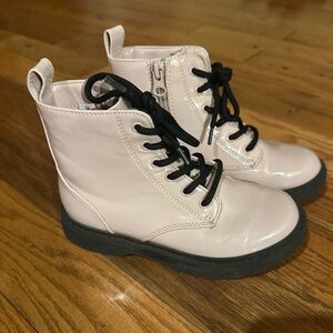 Art Class Pink Combat Boots Girls Size 1